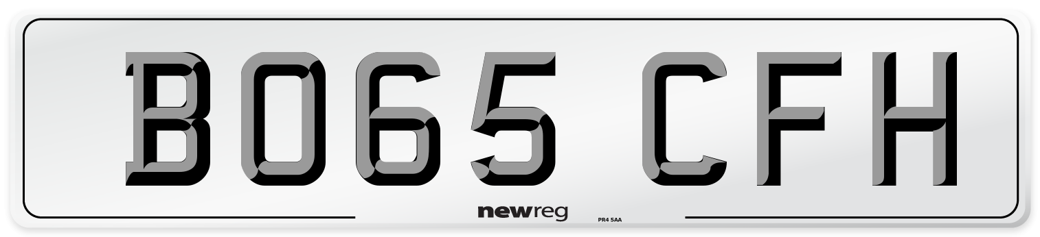 BO65 CFH Number Plate from New Reg